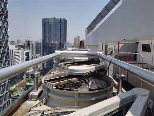 將水冷卻的裝置--逆流式冷卻塔(冷凍水回冷卻塔的原